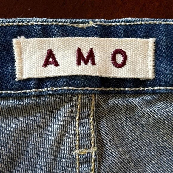 AMO Distressed Denim Jean Shorts - Picture 8 of 12
